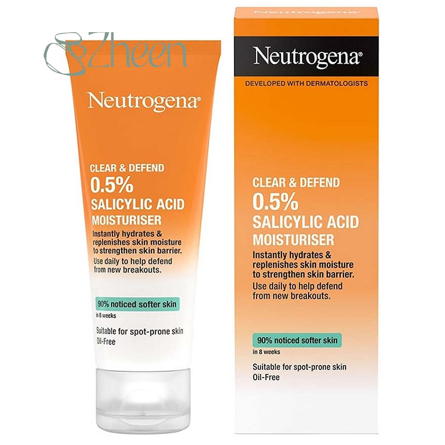 ژل رفع جوش فوری نوتروژینا مدل Clear & Defend حاوی سالیسیلیک اسید 0.5% حجم 15 میل